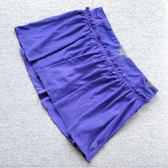 MPG Tennis Athletic Skirt Skort Purple Yellow with Ruffles  Size Small - Picture 1 of 12